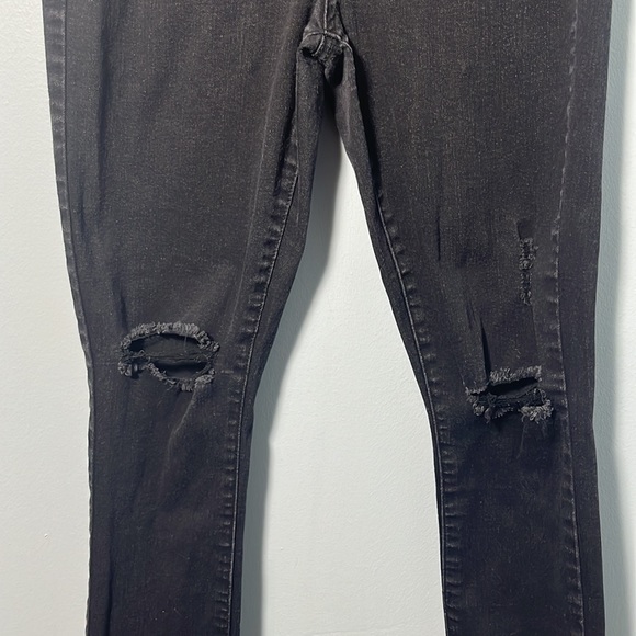 • Guess Los Angeles Black Ripped Skinny Embellished/bling Jeans - Picture 5 of 17